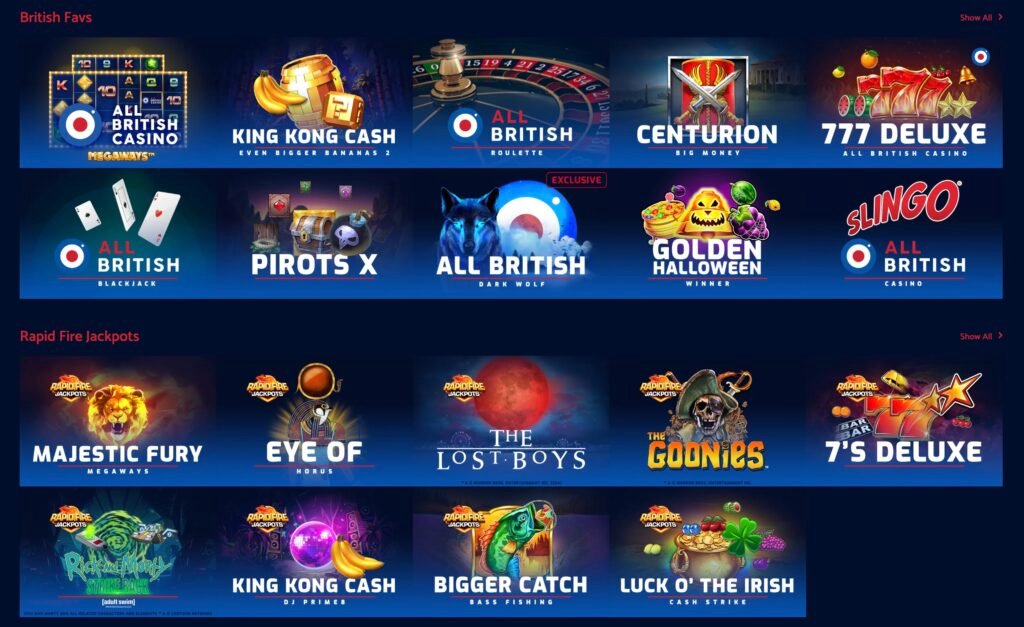 All British Casino Games